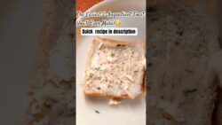 2-Ingredient Creamy Bread Toast in 3 Mins! 😋#shorts#breadrecipe #easysnacks #viral #airfryer