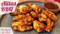 ALITAS DE POLLO BBQ EN FREIDORA DE AIRE 🍗 Alitas en salsa barbacoa