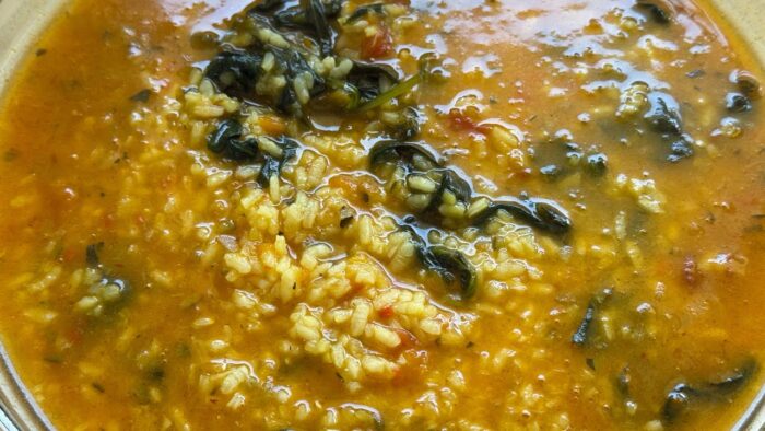 ARROZ 🌾 CALDOSO CON VERDURAS 🥒 Y ESPINACAS CON THERMOMIX 7!!