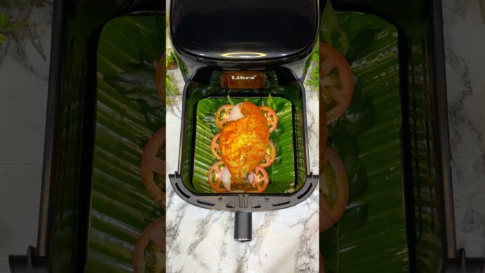Air Fryer Banana Leaf Fish Fry 🐟 |Easy Fish Roast in Air Fryer