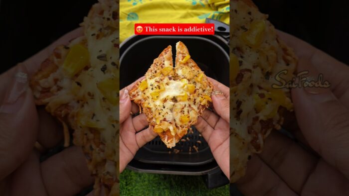Air Fryer Bread Pizza You’ll Make Every Week! 🤤 #shorts #ytshorts #pizza #trending