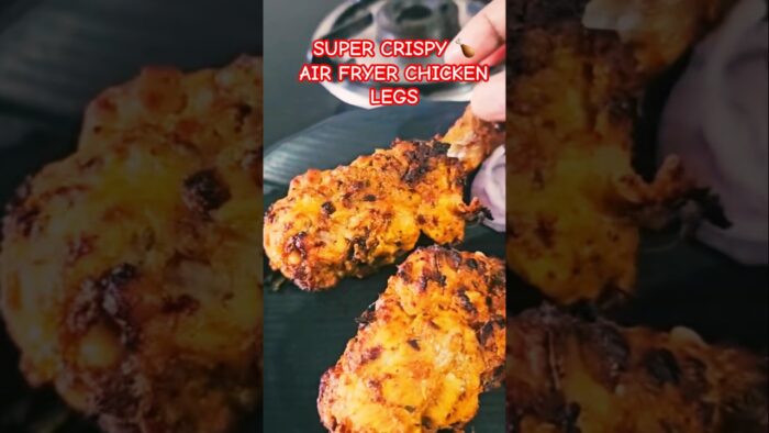 Air Fryer Chicken Legs | Crispy Outside, Juicy Inside 😍#shorts #ytshorts #food #chicken