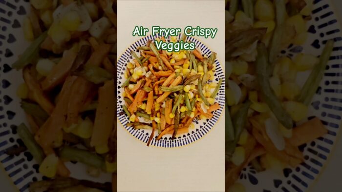 Air Fryer Crispy Veggies | My Favourite Evening Snack🥕🌽 #shorts #viral #viralshorts #airfryer #viws