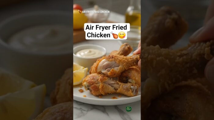Air Fryer Fried Chicken🍗 ASMR Cooking #chicken #airfryer #recipe #asmr #asmrsounds #shorts #viral