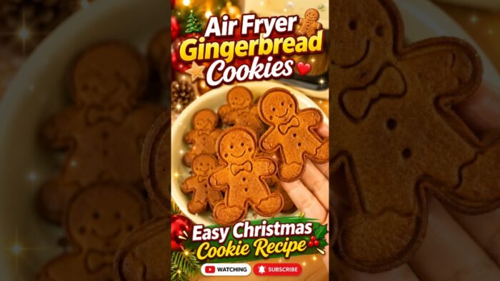 Air Fryer Gingerbread Cookies | Easy Cookie Recipe