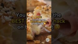 Air Fryer Ham & Swiss Puff Pastry Hack 🤤#shorts #shortvideo #shortsfeed #youtube #ytshorts
