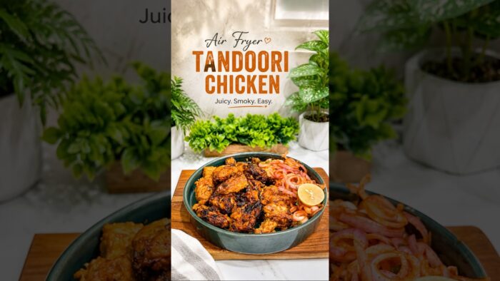 Air Fryer Tandoori Chicken | Juicy, Smoky & Easy Chicken Recipe | No Oven Needed