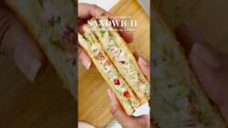 Air Fryer Veggie Hung Curd Sandwich 🥪 | Crispy & Creamy 10-Min Snack#shorts
