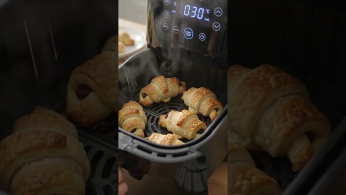 Air fried oreos stuffed in crescent rolls
