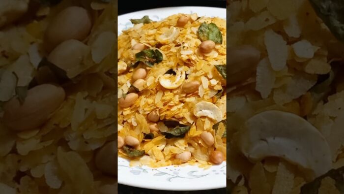 # Air fryer లో క్రిస్పీ అటుకుల Mixture Recipe # Youtube Shorts # Lalitha Lifestyle #