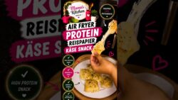 🧀 Airfryer Protein-Reispapier-Käse-Snack | einfach & schnell | Rezeptidee | High Protein