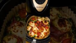 Almuerzo Fácil para 1 en Freidora de Aire 🥚🧀 #airfryer