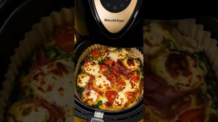 Almuerzo Fácil para 1 en Freidora de Aire 🥚🧀 #airfryer