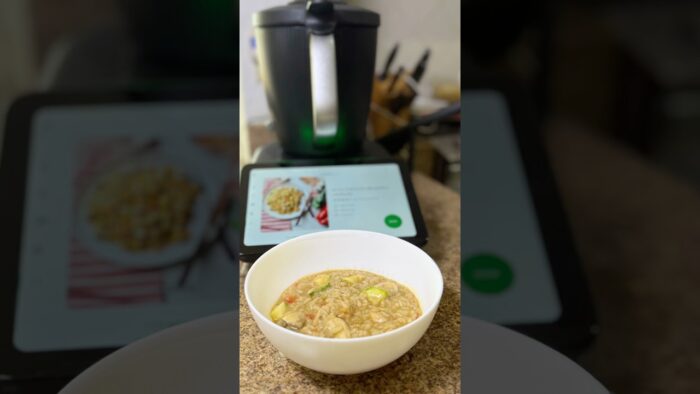Arroz cremoso de pollo y verduras en #thermomix #thermoniquex