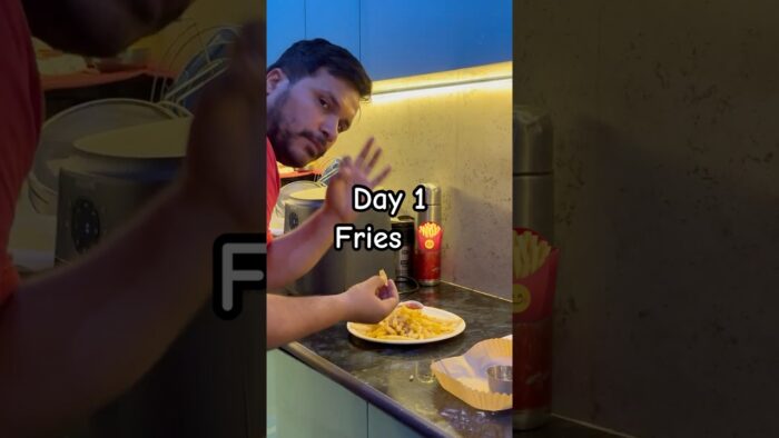 «Bhookh Lagi? Air Fryer Me Banai Zero Oil French Fries | Quick Recipe»#vlog #shorts #veggiefries