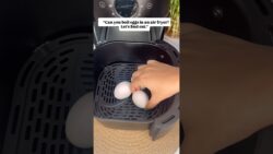 Boiling eggs in airfryer #shorts #cooking #recipe #airfryer #viralshorts #egg