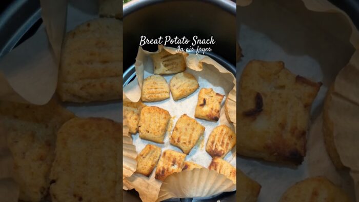 Bread Potato snack in air fryer!! # #recipe #newrecipe #bread #potatorecipe #airfried #shorts #fyp