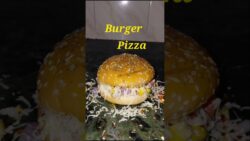 Burger Pizza in Air Fryer | Domino’s Style Burger Pizza | Pizza Burger Recipe #shorts #tre ...