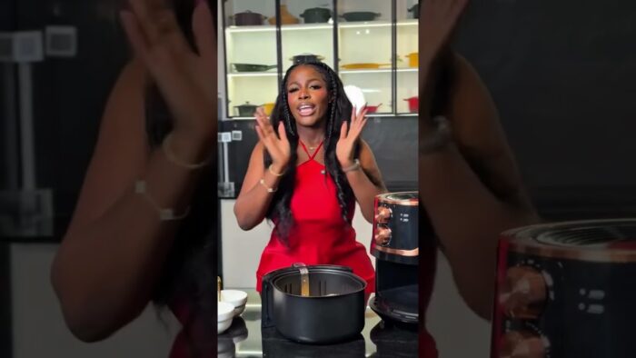 Caramel popcorn with Airfryer.