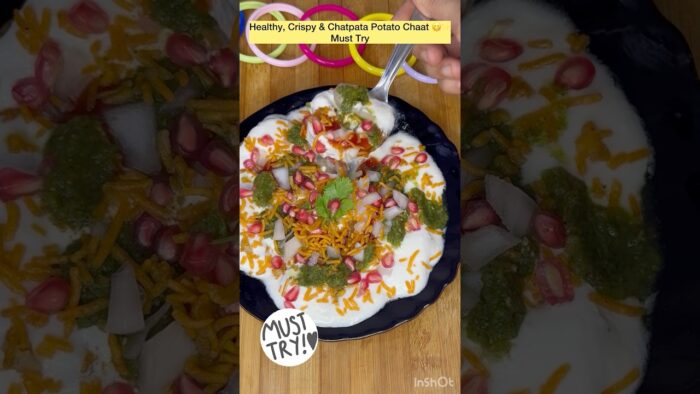 Chatpata Potato Chaat 😋🥔 | Crispy & Healthy Snack🤗Easy Air Fryer Recipe#airfryer #healthyrecipes