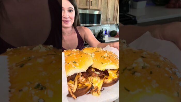 Chicken Club Sliders in the Airfryer! (Full recipe in description)