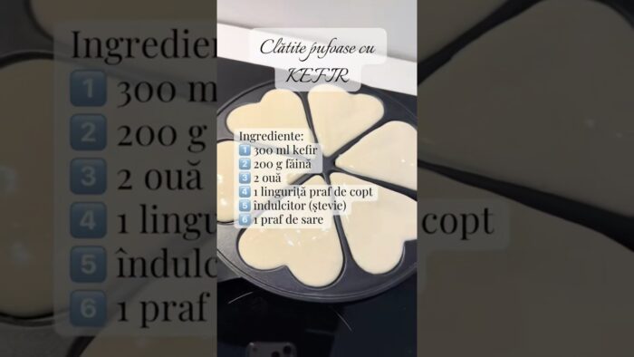 Clătite pufoase cu kefir la thermomix 🥞 #clatite #pancake #thermomix #retete #healthyfood