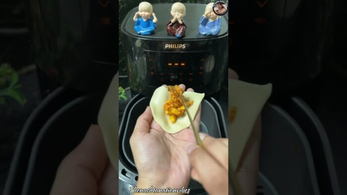 Corn cheese Samosa in Air Fryer Recipe👌#shorts#samosainairfryer #trending#viral#corn#cheese #samosa
