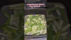 Crispy Air Fryer Bhindi Recipe | Zero Oil | Healthy & Crunchy!  #AirFryerBhindi   #ZeroOil  ...