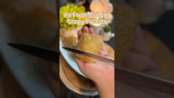 Crispy Air Fryer Mini Egg Pockets | Healthy Snack Recipe 🥚✨ #Recipe#homemade#healthy#fyp#viral