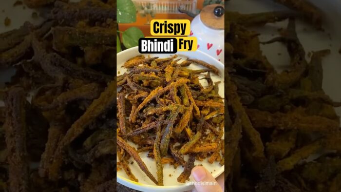 Crispy Bhindi in Air Fryer | 15 Min No Fry Bhindi Recipe