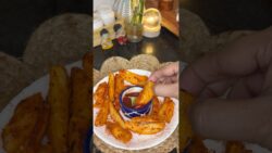 Crispy Butter Masala Air Fryer Aloo | No Deep Fry Recipe #Shorts