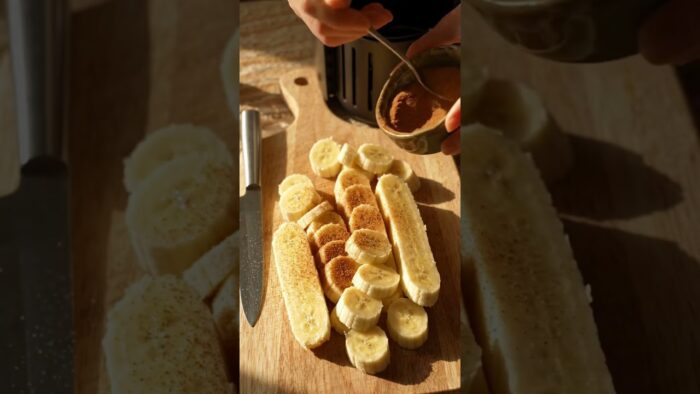 🍌 Crispy Cinnamon Sugar Banana Chips 🍂 | Easy Air Fryer Snack Recipe