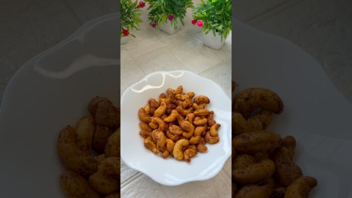 Crispy Masala Kaju 😍🥜 | Air Fryer Recipe #shorts #foodshorts #ytshorts #viralshorts #foodie #yt