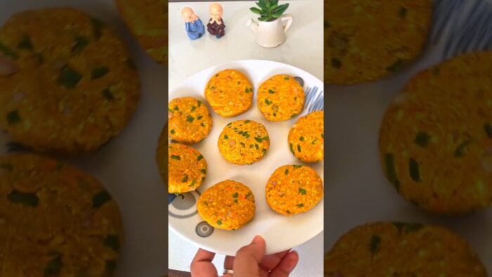 Crispy Paneer Oats Cutlets 🤤 | High Protein Healthy Snack | Air Fryer Recipe | No Deep Fry #trending
