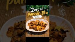 🧀 Crispy Paneer Tikka with ZERO Oil! #airfryer #protein #health #healthy #easyrecipe #paneertikka