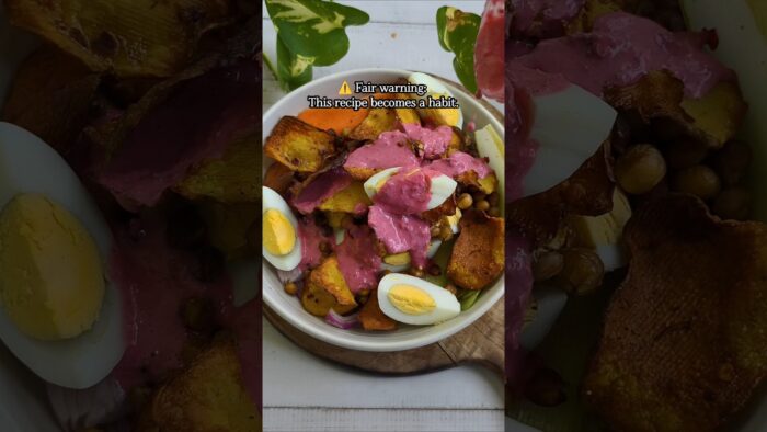 Crispy Potato & Egg Salad | High Protein, High Fibre | Air Fryer Recipe