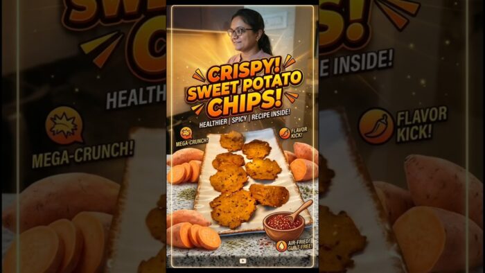 Crispy Sweet Potato Chips| Healthy snacks recipe | Air fryer recipes #airfryer