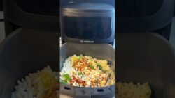 Crunchy Spicy Puffed Rice Recipe | Made in the Nutricook Air Fryer Essential | Easy Snack #shorts