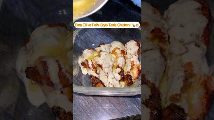 Delhi Style Creamy Tasla Chicken in Air Fryer! 🍗🧈 #Shorts