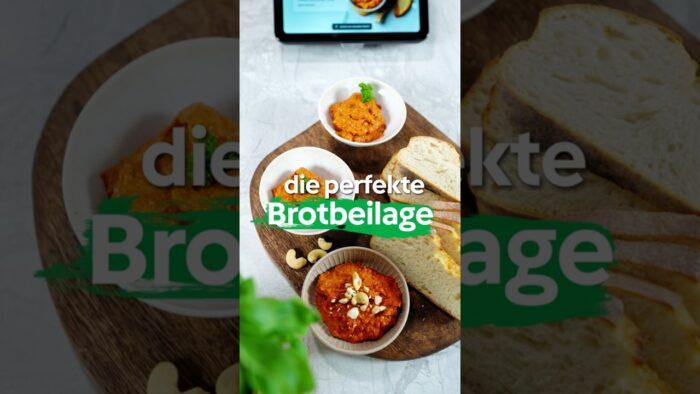 Der schnellste Cashew-Paprika-Dip: In nur 2 Schritten fertig! #dip #thermomix