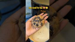 Don’t Scroll Try This Single Serve Chocolate Cookies Recipe 🍪🤤 #shorts #airfryer #snacks # ...