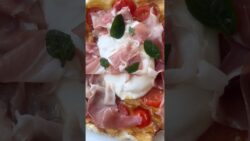 Easy Air Fryer Puff Pastry Pizza with Burrata & Tomatoes | Crispy 15-Minute Recipe