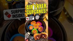 Eggless Chocolate Cupcakes In Air Fryer🧁Easy Cupcake Recipe #shorts #cake #chocolate