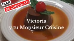 Flan de chocolate en 7 minutos en Monsieur Cuisine y Thermomix