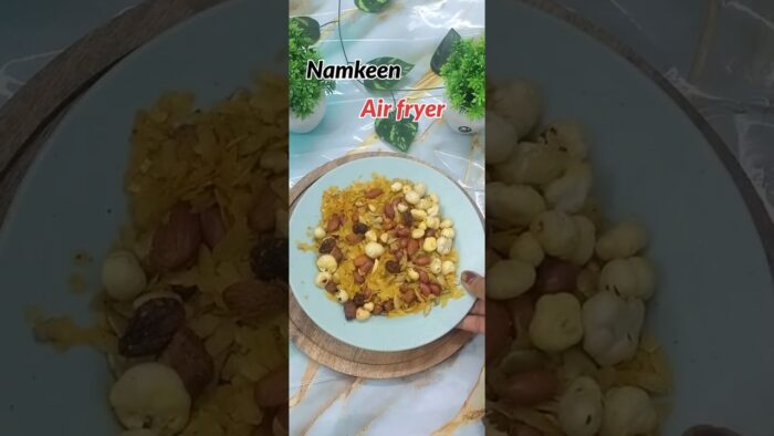 Guilt-Free Snacks: Air Fried Poha Makhana Chiwda | Crispy& Healthy Recipe#shorts#@cookandfoods21#