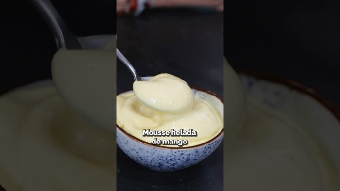🥭 HELADO DE MANGO CASERO | Solo 3 ingredientes y listo en minutos #receta #cocinacasera