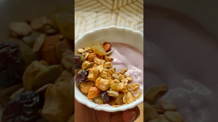 Healthy Air Fryer Granola Recipe | Crispy Homemade Granola in Just 15 Minutes | #kitchnvibesbymadhu