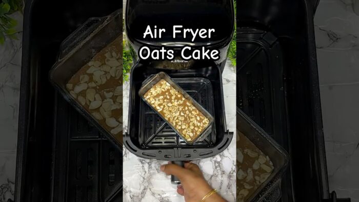 Healthy Chocolate Oats Cake in Air Fryer 🍫 | No Maida | High Protein Banana Cake