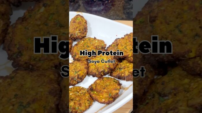 Healthy & Crispy Soya Cutlet Recipe | Easy Air Fryer Soya Recipe #foodshorts #recipe