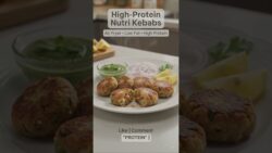 High Protein Nutri Kebabs in Air Fryer | Healthy Snack Recipe | Soya Chunks Recipe #shorts